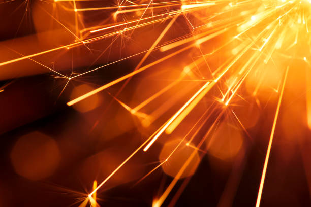 istock Abstract Diagonal Red Sparks - Sparkler Background Party New Year Celebration Technology 922561924