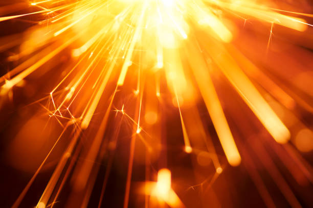 istock Abstract Centered Golden Sparks - Sparkler Background Party New Year Celebration Technology 922562236