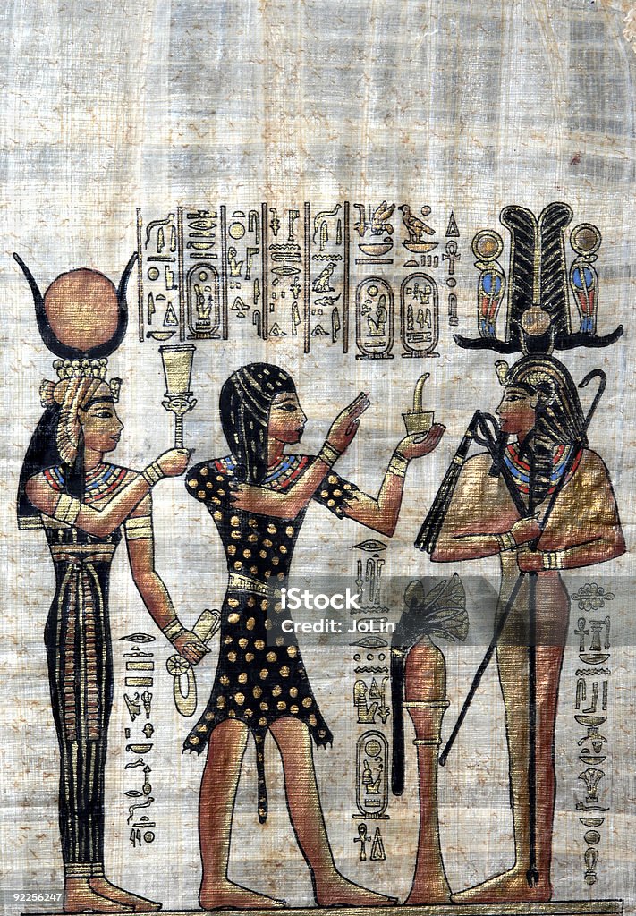 Egyptian Papyrus  Egypt Stock Photo