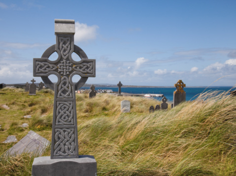 Old celtic graveyard, in Cashel town, Ireland travel photo