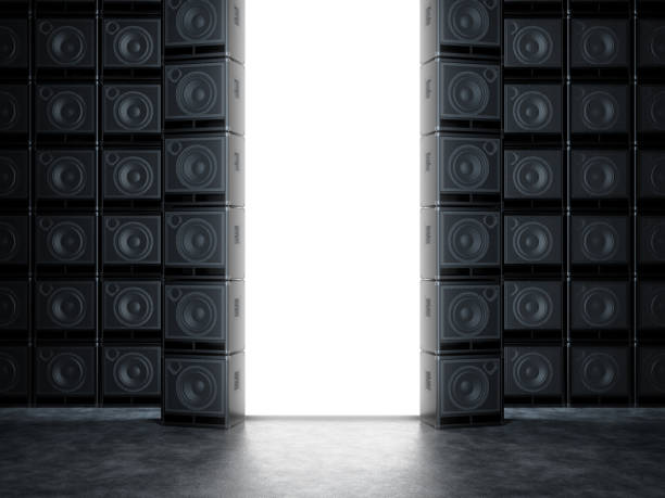 istock Wall of guitar amps 922569580