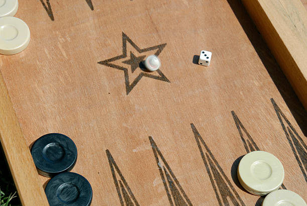 backgammon stock photo