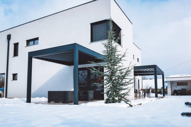 istock Big contemporary family villa 922578644