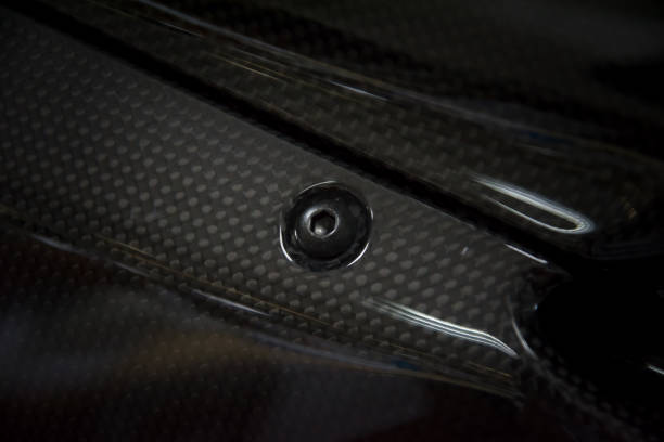 istock Black carbon fiber composite material background 922579950