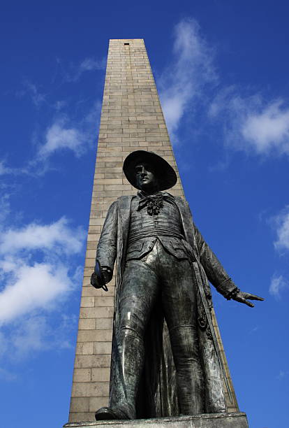 Bunker Hill Monument #1-Boston Massachusetts stock photo