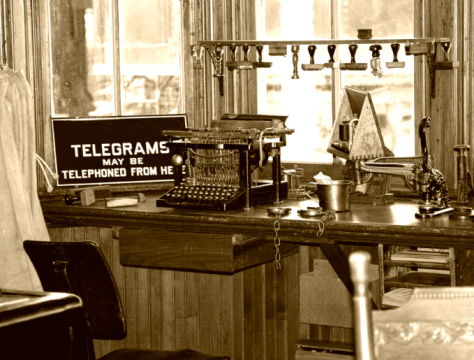 Retro Telegraph oficina photo
