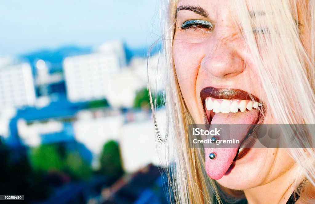 ha ha - Foto stock royalty-free di Piercing