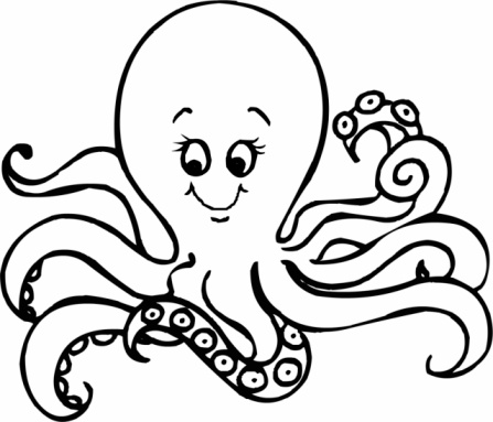 3d render of single octopus in ocean wearing goggles and snorkel
