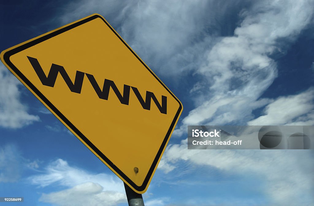 WWW Concept sign  Blue Stock Photo