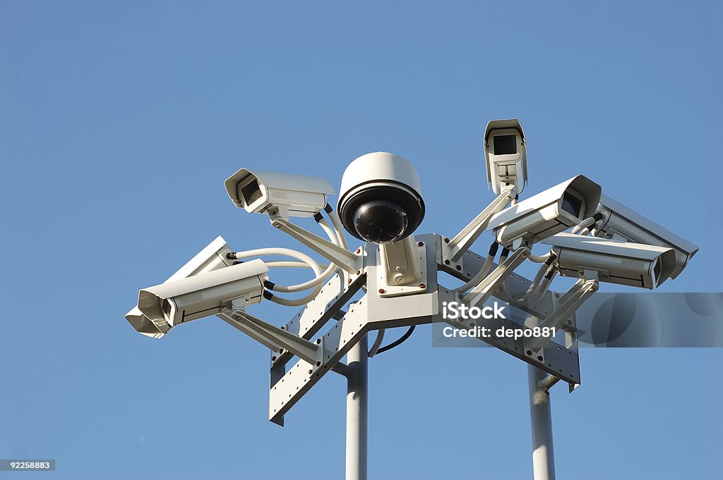 Security on top  Camera - Photographic Equipment Stock Photo