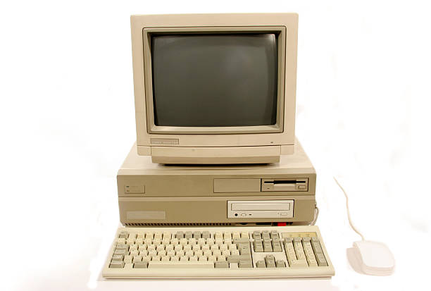 amiga 2000 computer - image created 1990s foto e immagini stock