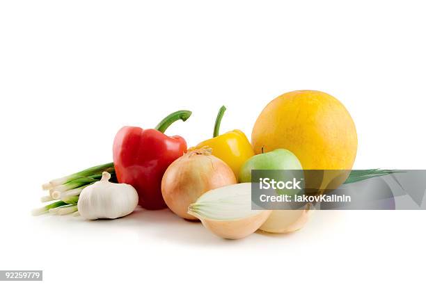 Foto de Frutas E Legumes De Outono e mais fotos de stock de Fruta - Fruta, Alho, Amarelo