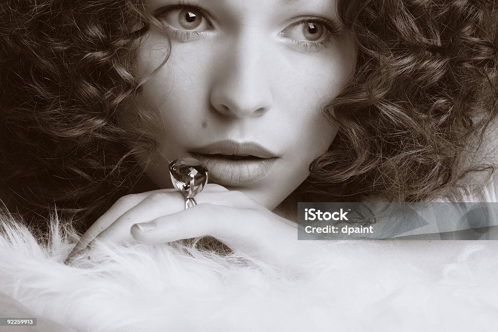 Jewelry and Beauty  Fashion Model Stock Photo