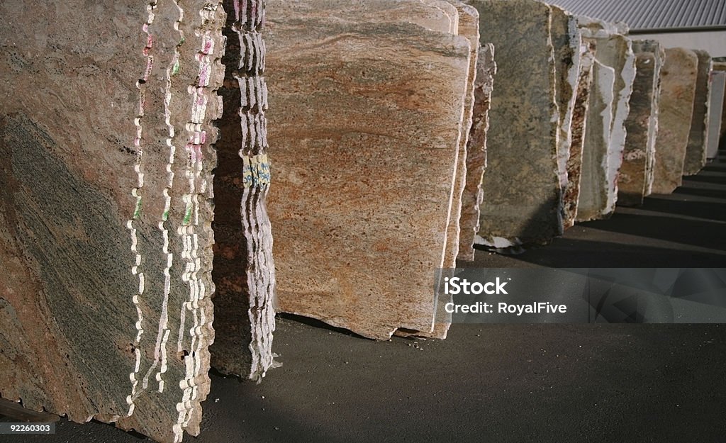 Granite Slabs  Quartz Stock Photo