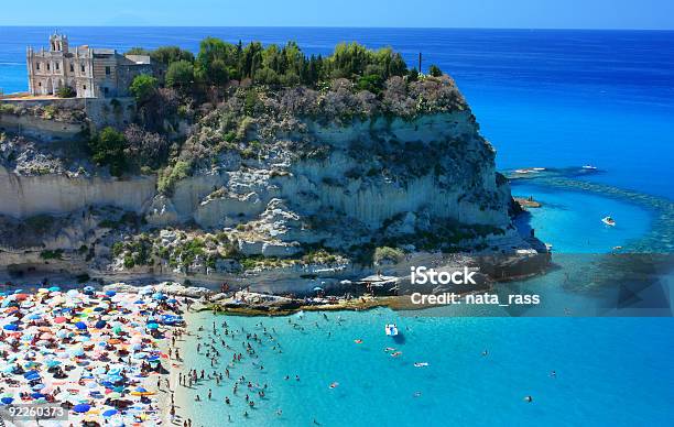 Tropea Peninsola With Beach Stock Photo - Download Image Now - Tropea - Italy, Italy, Calabria
