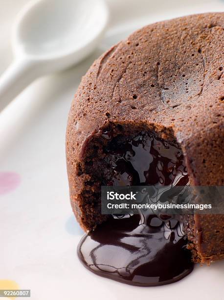Hot Chocolate Pudding Stock Photo - Download Image Now - Chocolate, Cake, Candy