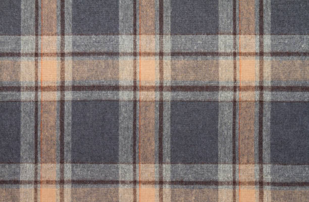 Flannel, cotton into the classic scottish cell as textile background