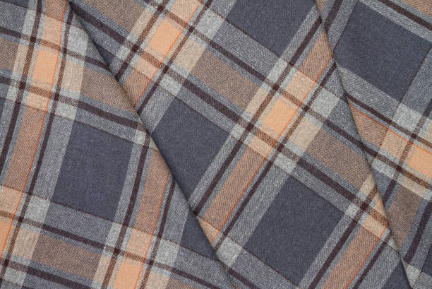 istock Flannel, cotton into the classic scottish cell as textile background 922611056