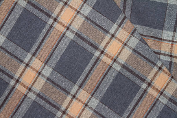 istock Flannel, cotton into the classic scottish cell as textile background 922611068
