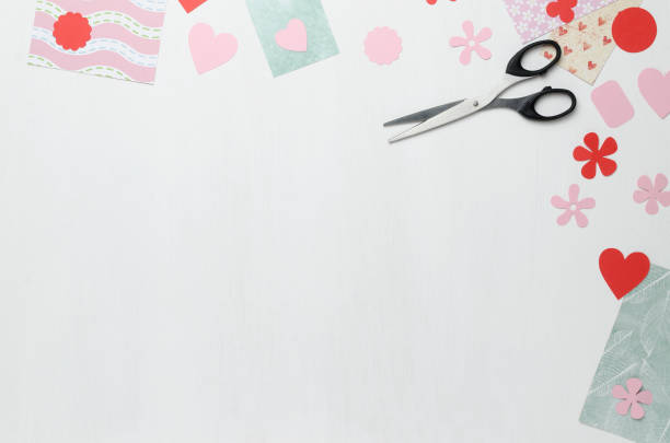 istock Bright pieces of paper and scissors 922623764