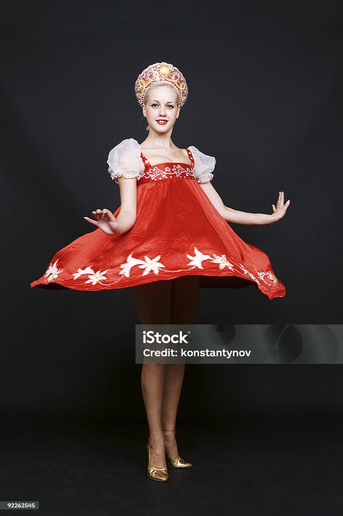 russian bellezza filatura in Danza - Foto stock royalty-free di Adulto