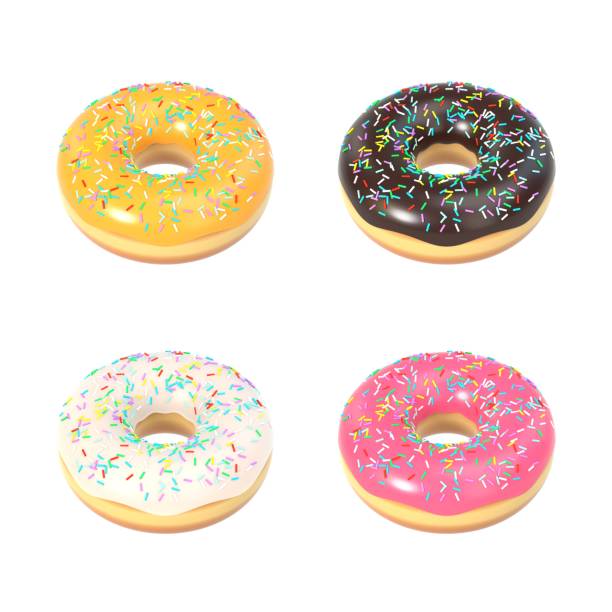 istock Delicious colorful donut set 922629410