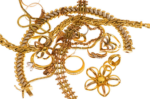 istock Various jewellery isolated on the white background 92263009