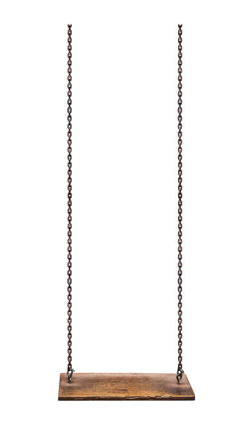 istock Wooden swing isolated 922632696