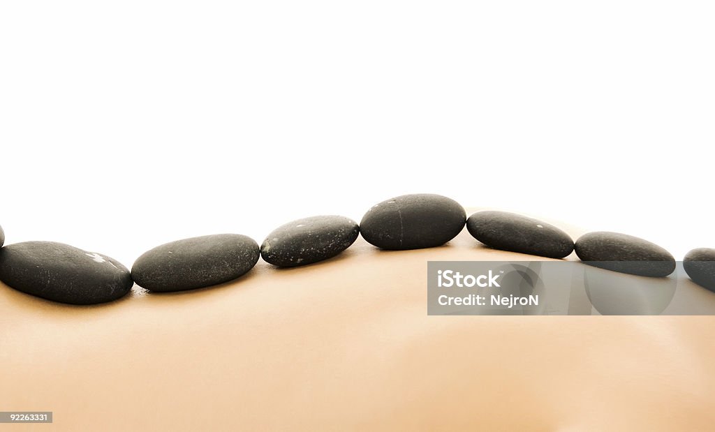 Massagem com pedras Quentes - Royalty-free Adulto Foto de stock