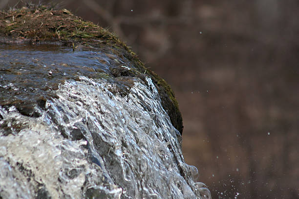 Falling water stock photo