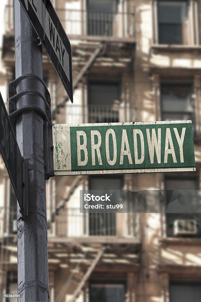 Broadway znak - Zbiór zdjęć royalty-free (Broadway - Manhattan)