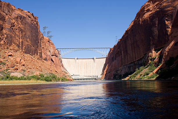 Glen Canyon Dam stock photo