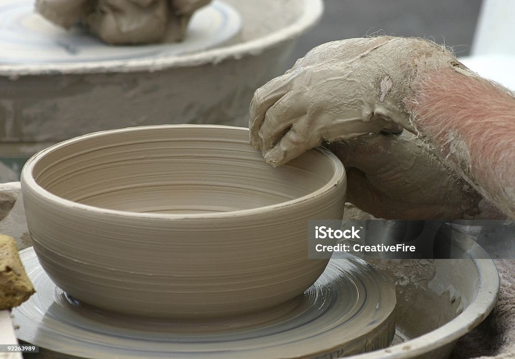 Pottery Bowl  Adult Stock Photo