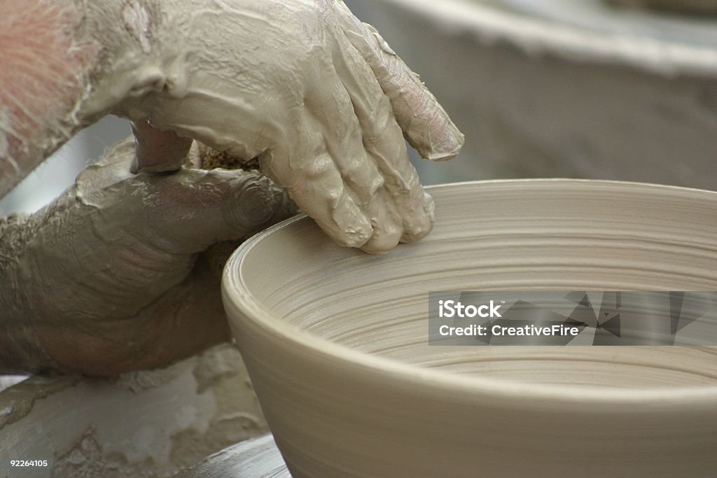 Clay Pottery  Adult Stock Photo
