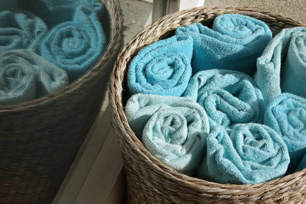 istock New fresh pool towels in basket 922641080