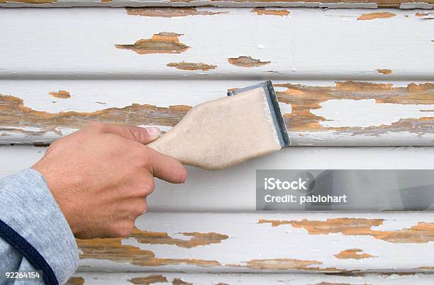 Scraping Before Paint Stock Photo - Download Image Now - Paint, Peeling Off, Scraping