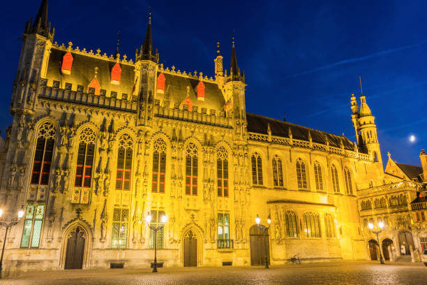 istock Bruges City Hall on Burg Square 922643248