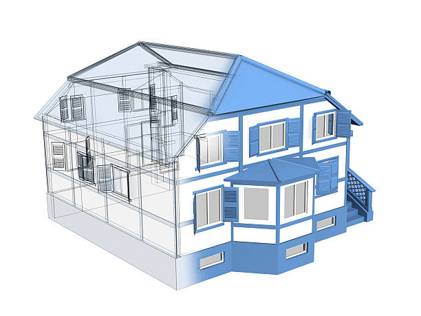istock 3d sketch of a house 92264334
