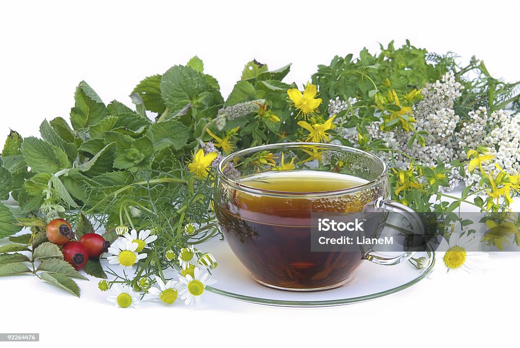 tea herbal  Bunch Stock Photo