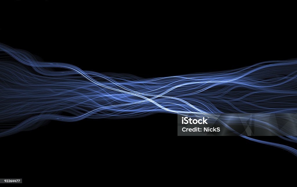 Wispy blue glowing flame fractal  Quantum Stock Photo