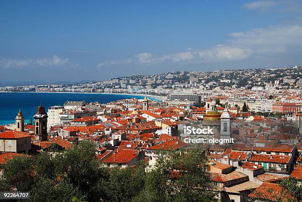 Foto de Cidade De Nice Vista De Cima e mais fotos de stock de Acima - Acima, Amarelo, Antigo