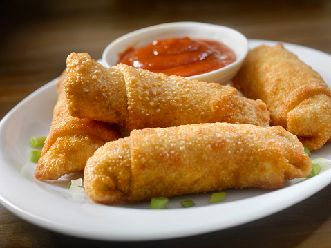 Homemade Egg Rolls with Dipping Sauce