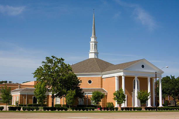 istock Classic Suburban Church 92265321