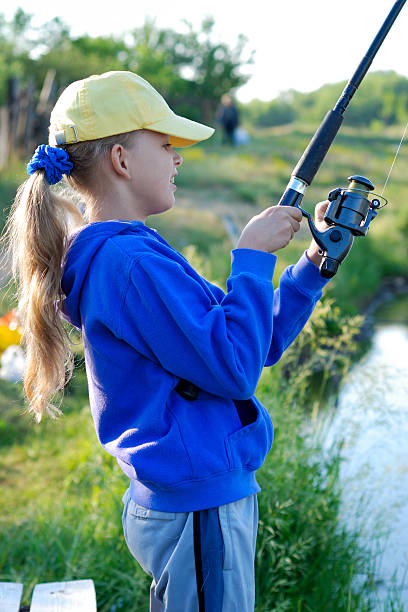istock Little girl with rod 92265687