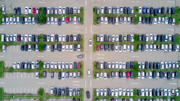 istock Parking lot viewed from above 922657578