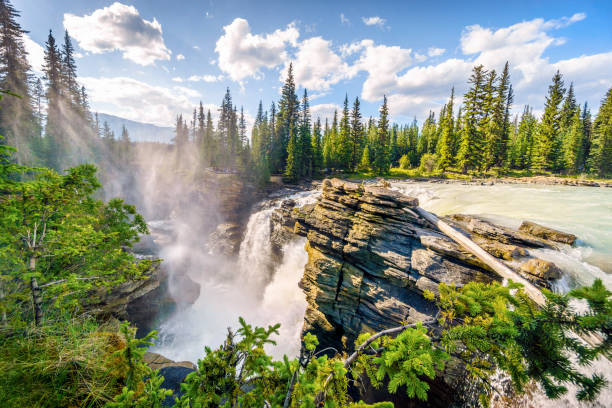 istock Athabasca Waterfalls by Icefields Parkway, Jasper National Park, Canada 922658330