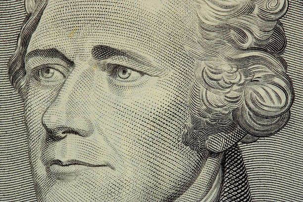 president hamilton face on the ten dollar bill  hamilton on stock pictures, royalty-free photos & images