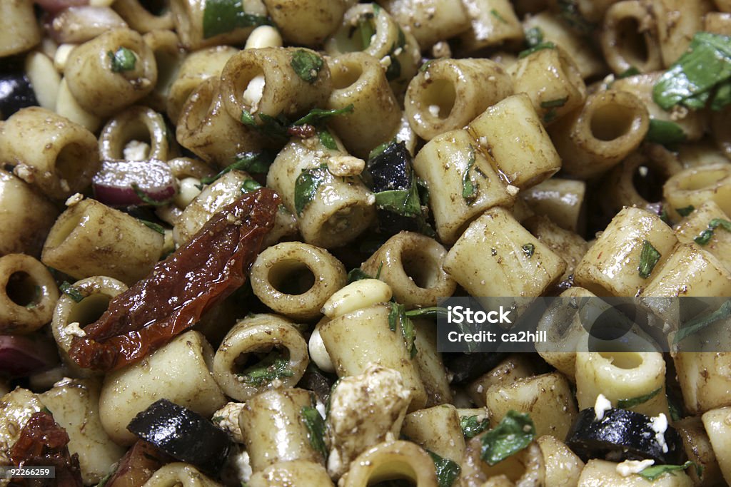 Close-up di greca Insalata di Pasta - Foto stock royalty-free di Aceto balsamico