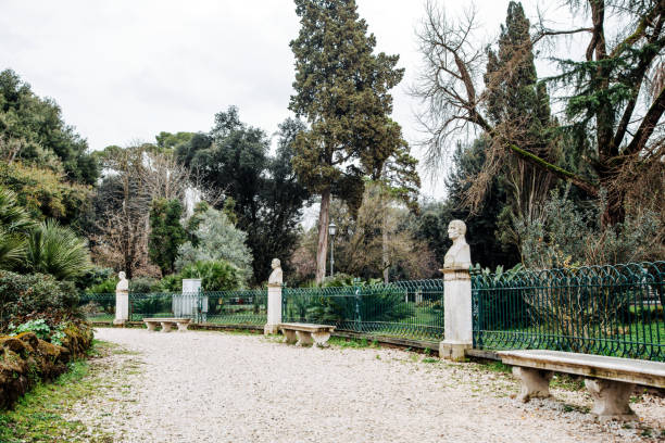 istock Park with sculptures in Rome, Italy 922663314