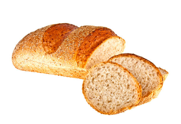 istock Buckwheat bread and slices on a white background 922666386